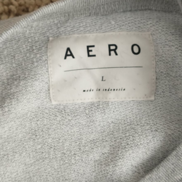 grey los angles cropped sweatshirt - Picture 2 of 3